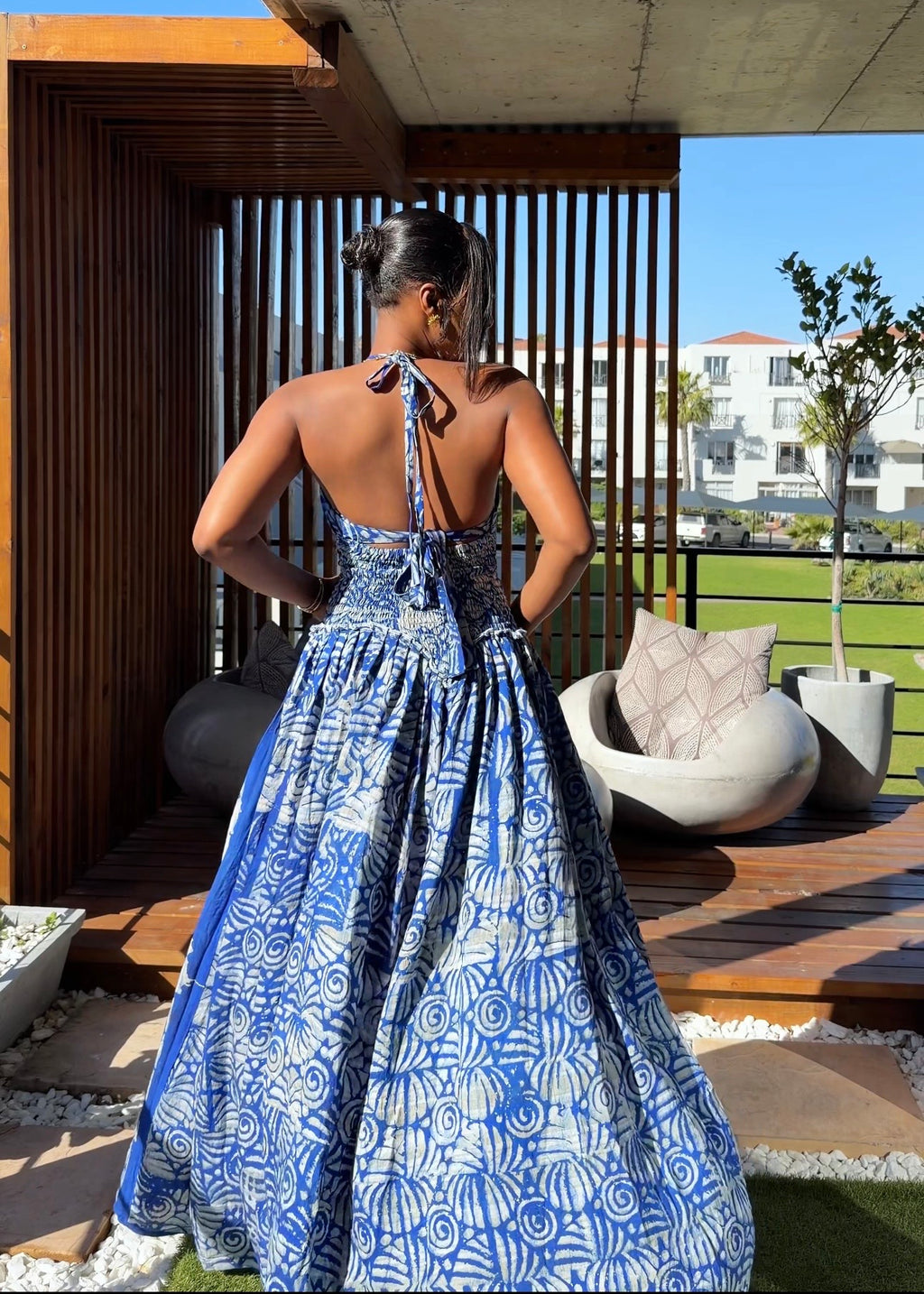 Ruby Bloom Dress – Blue