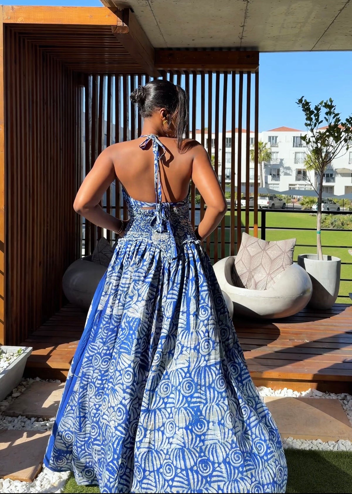 Ruby Bloom Dress – Blue