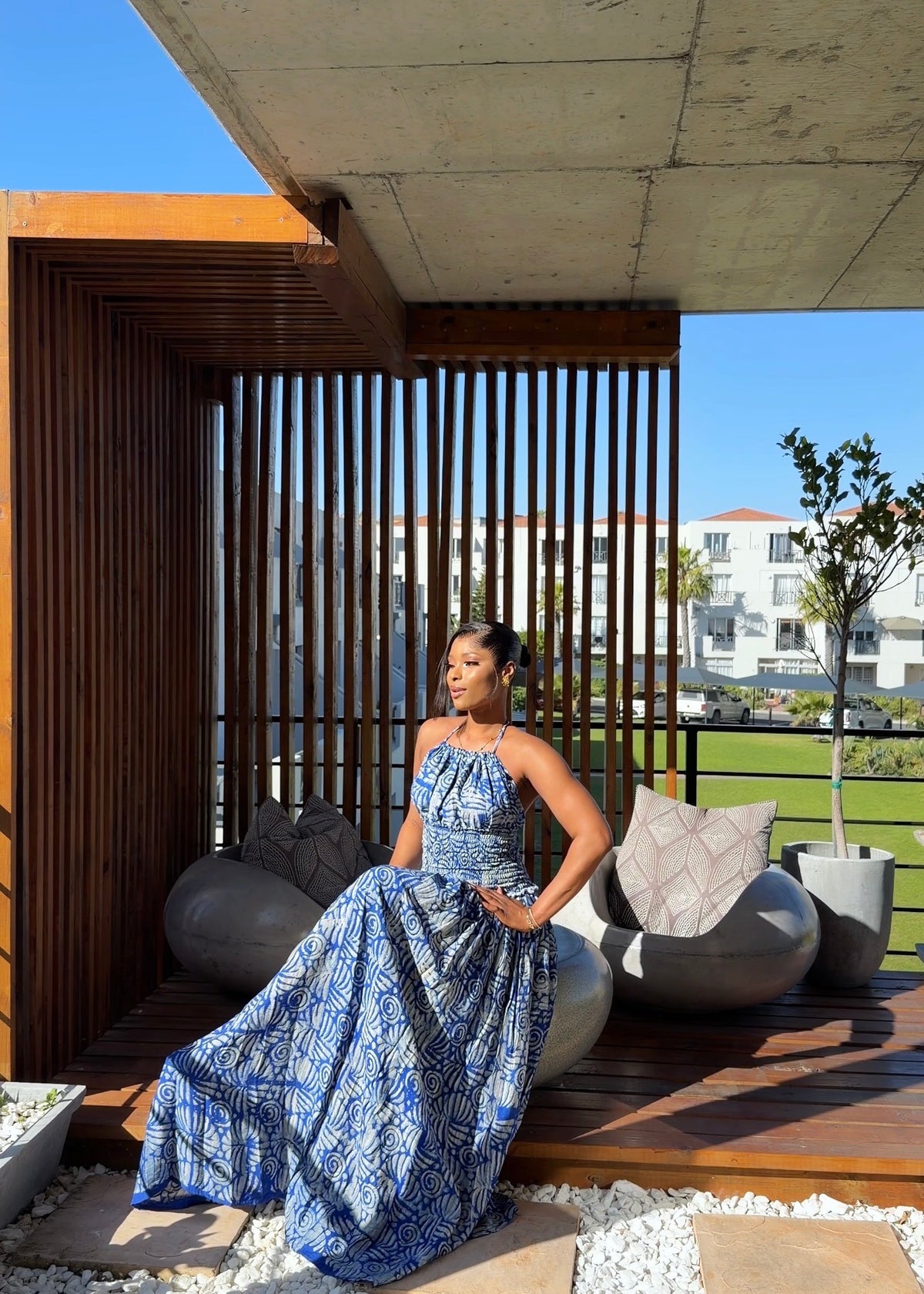 Ruby Bloom Dress – Blue